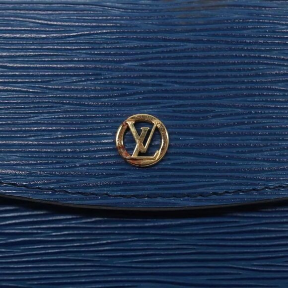 LOUIS VUITTON Epi Montaigne 23 Clutch Bag Blue - Picture 10 of 16